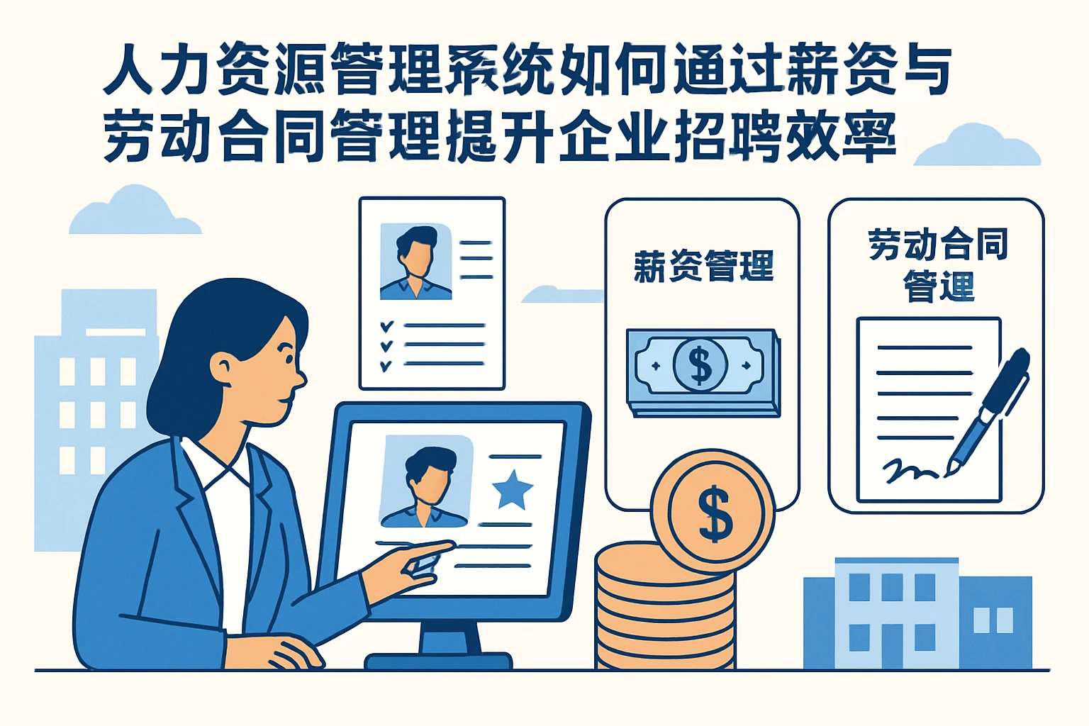 人力资源管理系统如何通过薪资与劳动合同管理提升企业招聘效率
