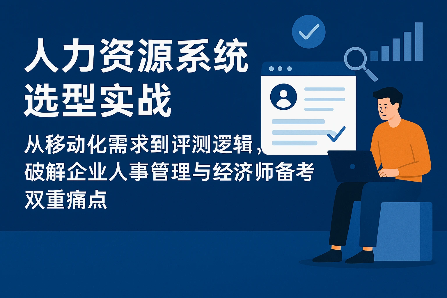 人力资源系统选型实战：从移动化需求到评测逻辑，破解企业人事管理与经济师备考双重痛点