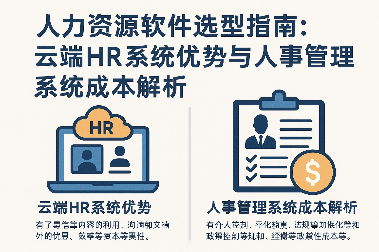 人力资源软件选型指南：云端HR系统优势与人事管理系统成本解析