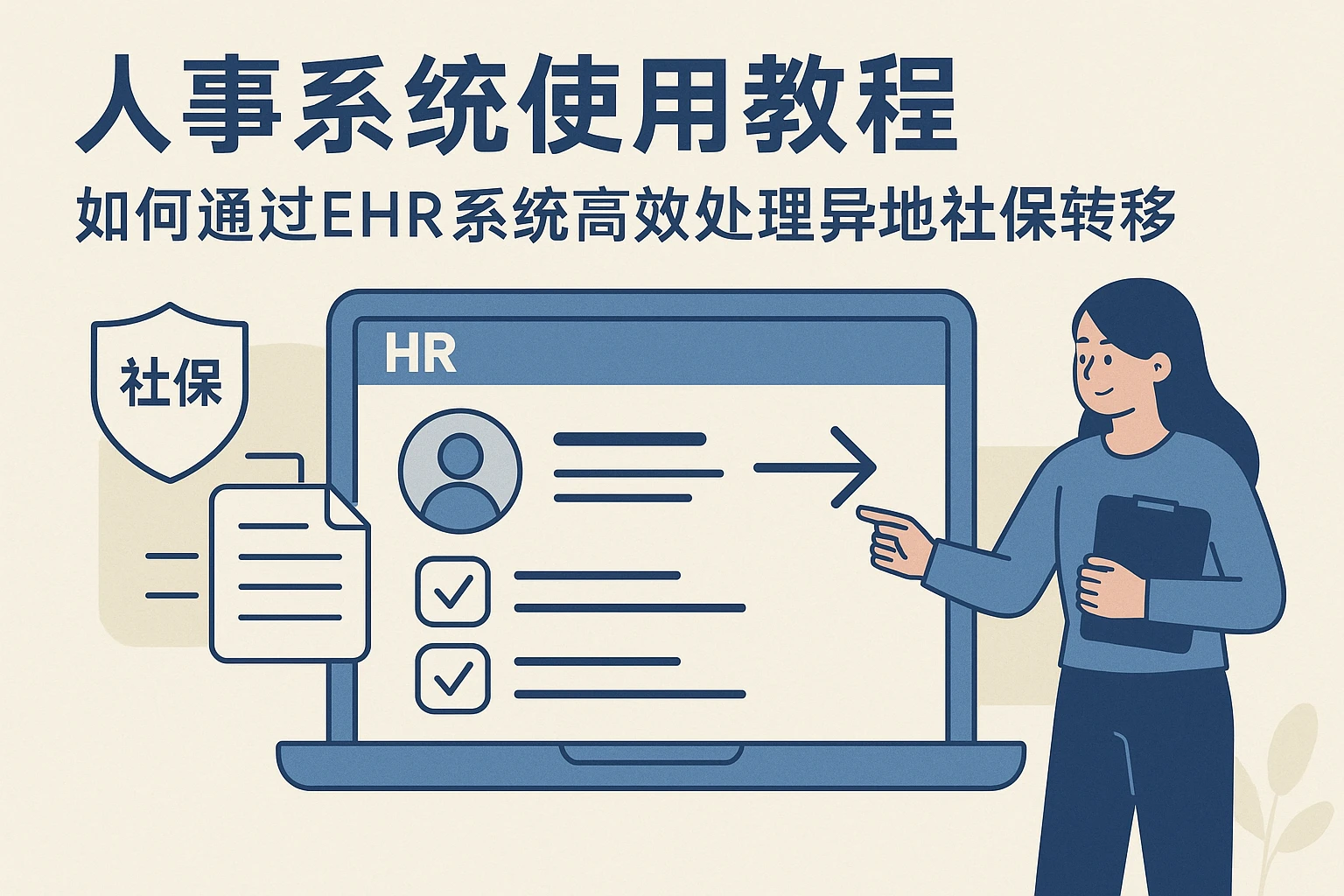 人事系统使用教程：如何通过EHR系统高效处理异地社保转移