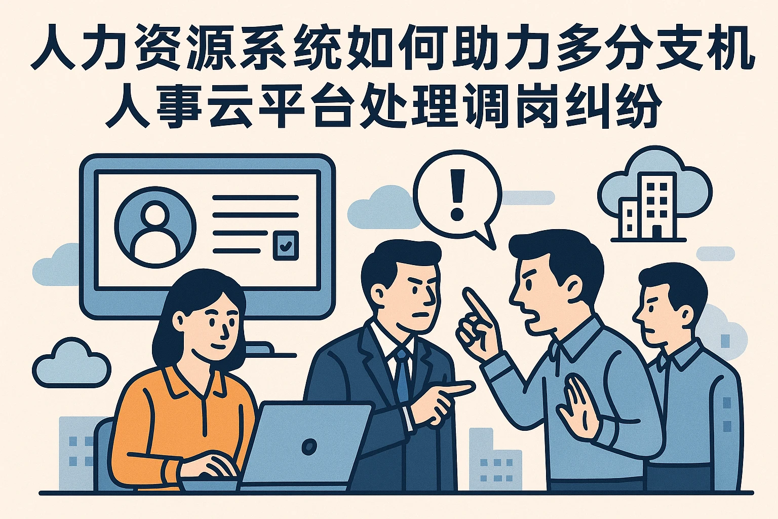 人力资源系统如何助力多分支机构人事云平台处理调岗纠纷