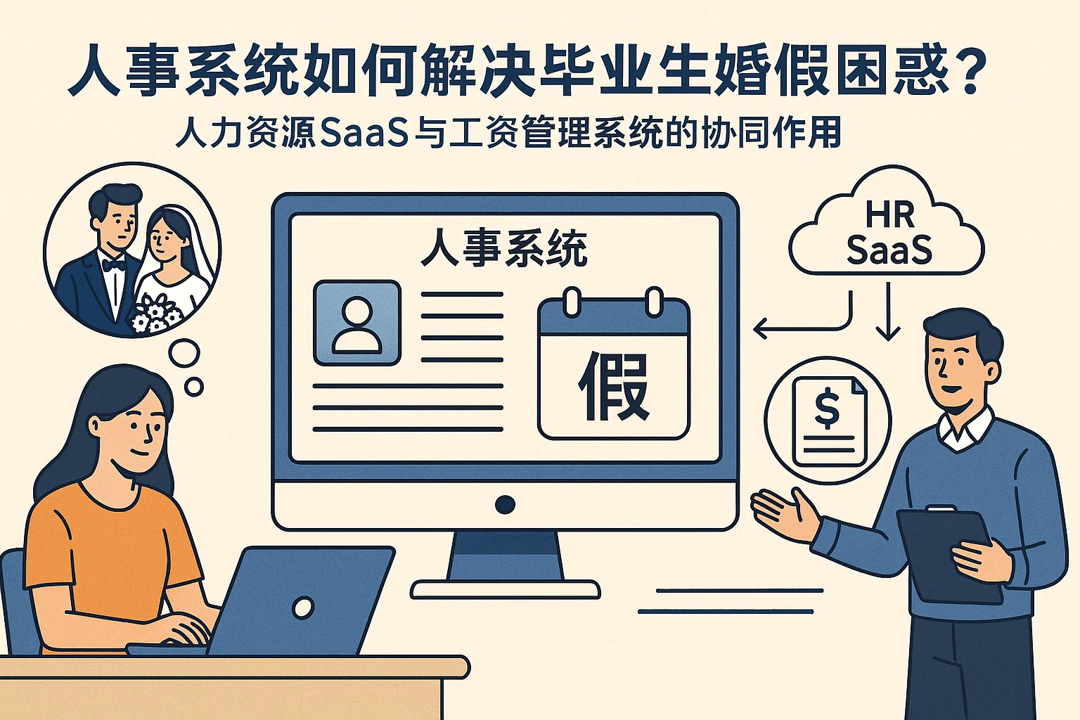 人事系统如何解决毕业生婚假困惑?人力资源SaaS与工资管理系统的协同作用