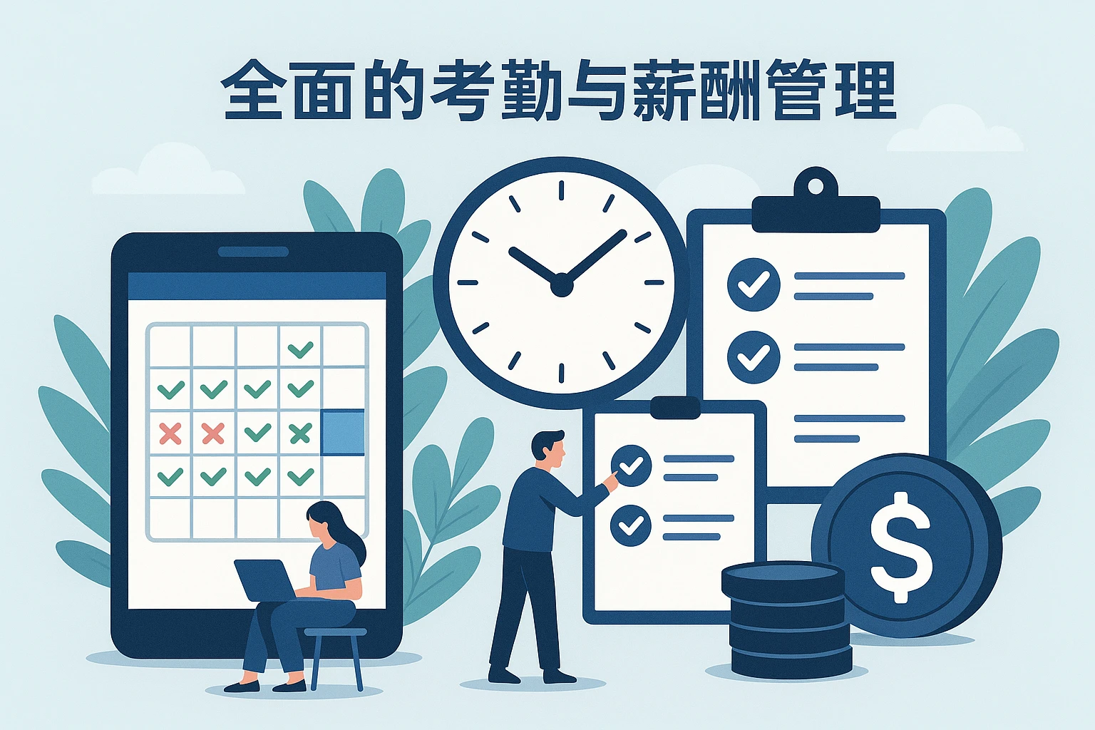 全面的考勤与薪酬管理