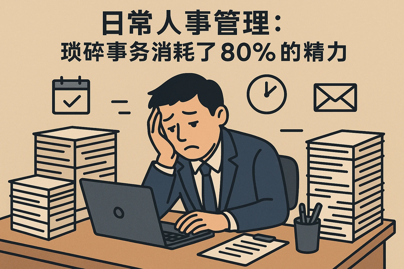 2. 日常人事管理:琐碎事务消耗了80%的精力