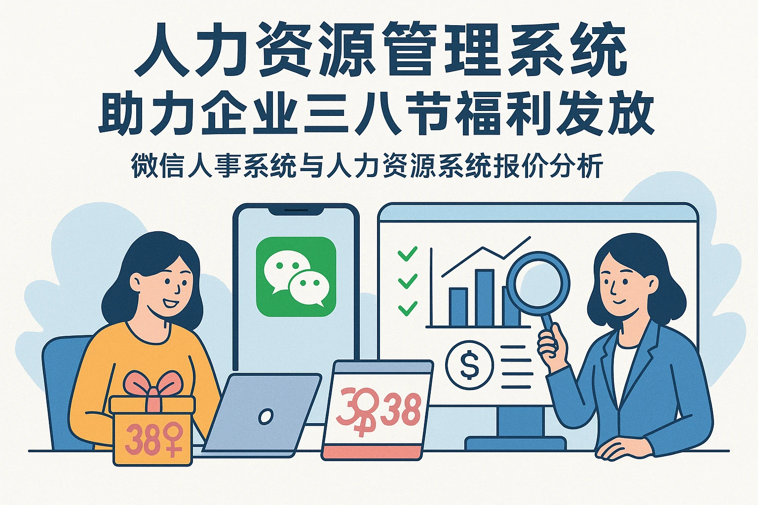 人力资源管理系统助力企业三八节福利发放，微信人事系统与人力资源系统报价分析