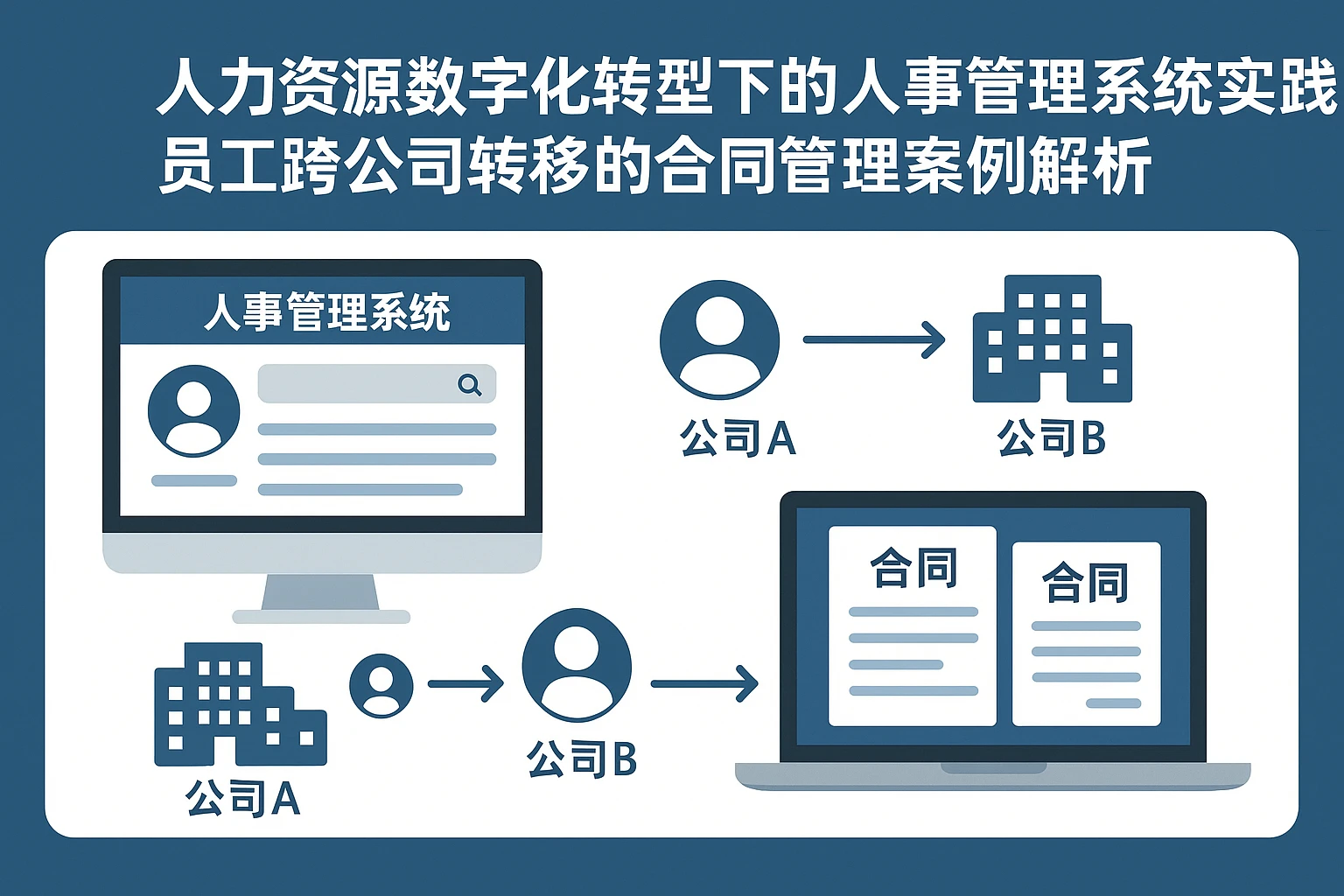 人力资源数字化转型下的人事管理系统实践：员工跨公司转移的合同管理案例解析