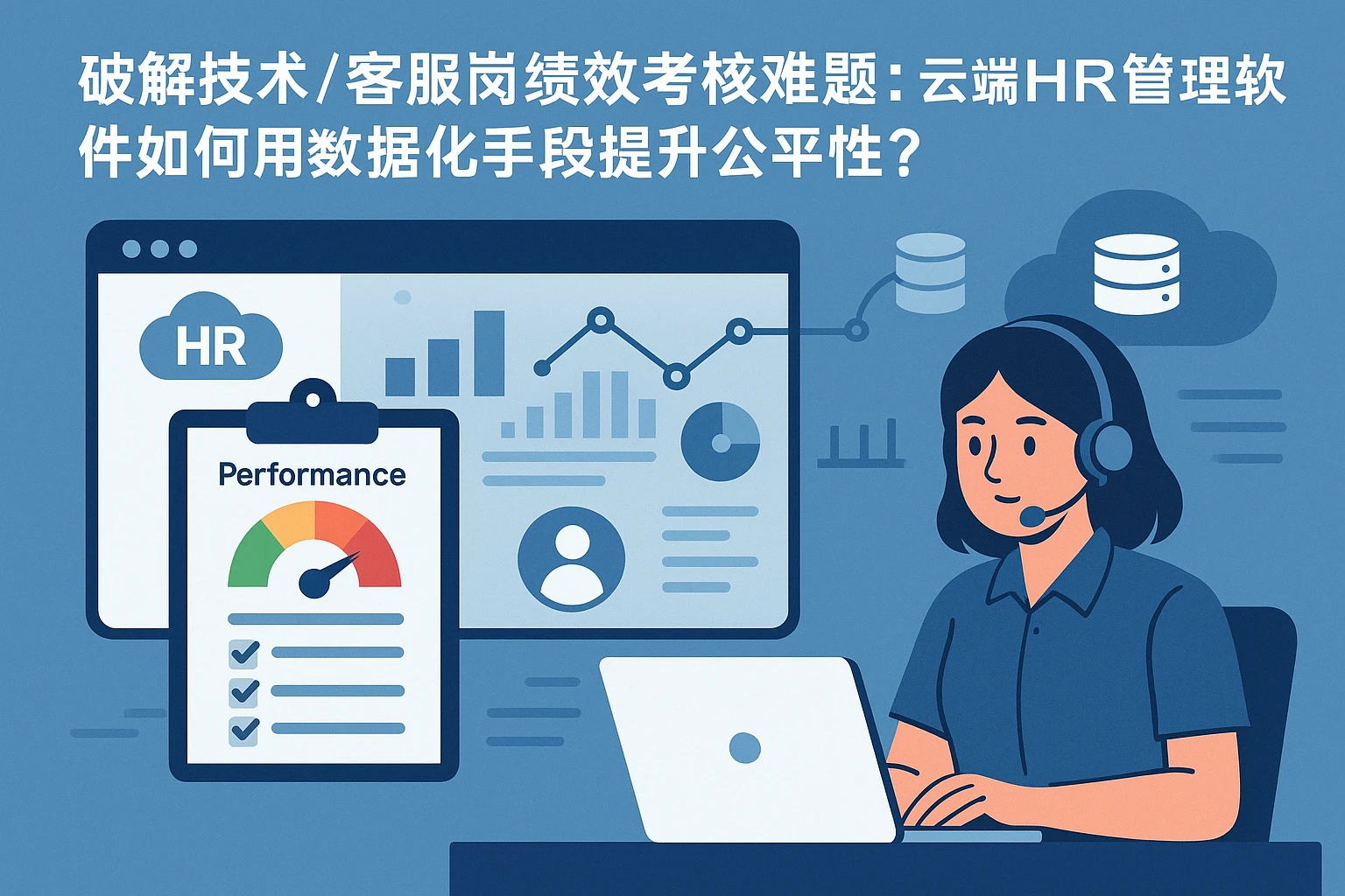 破解技术/客服岗绩效考核难题：云端HR管理软件如何用数据化手段提升公平性？