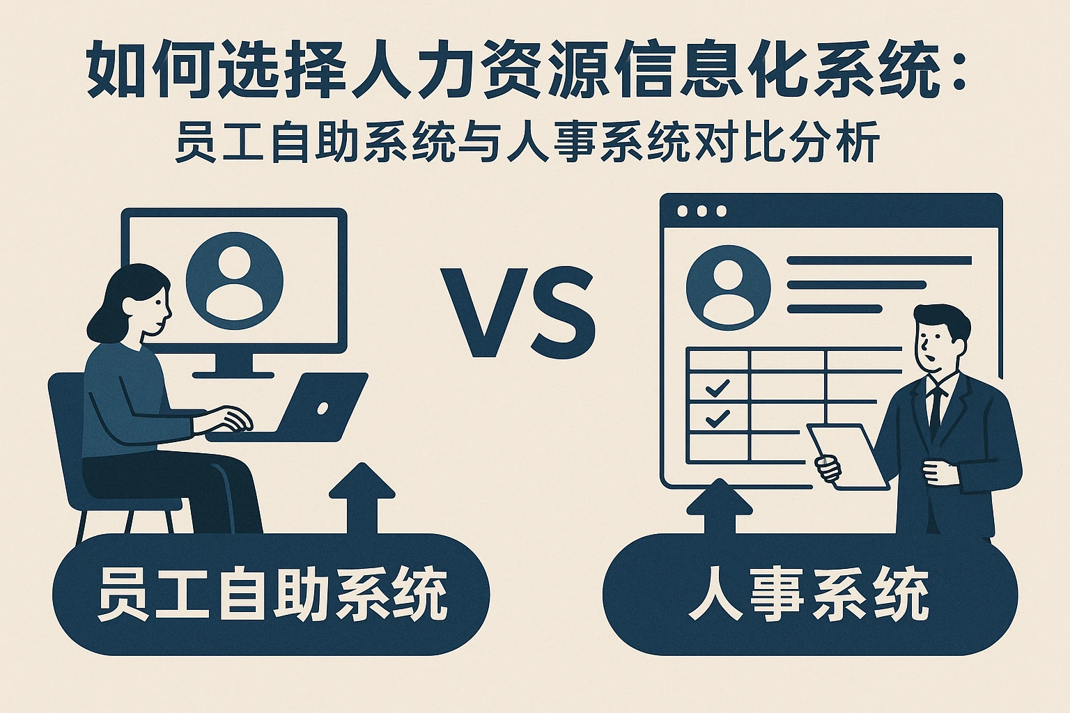 如何选择人力资源信息化系统:员工自助系统与人事系统对比分析