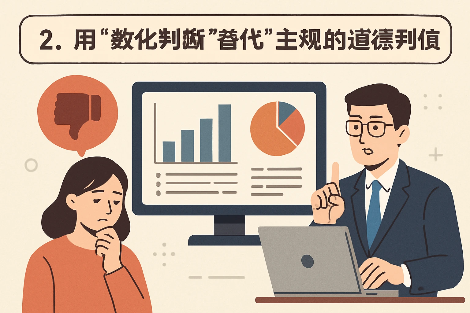 2. 用“数据化判断”替代“主观的道德评价”