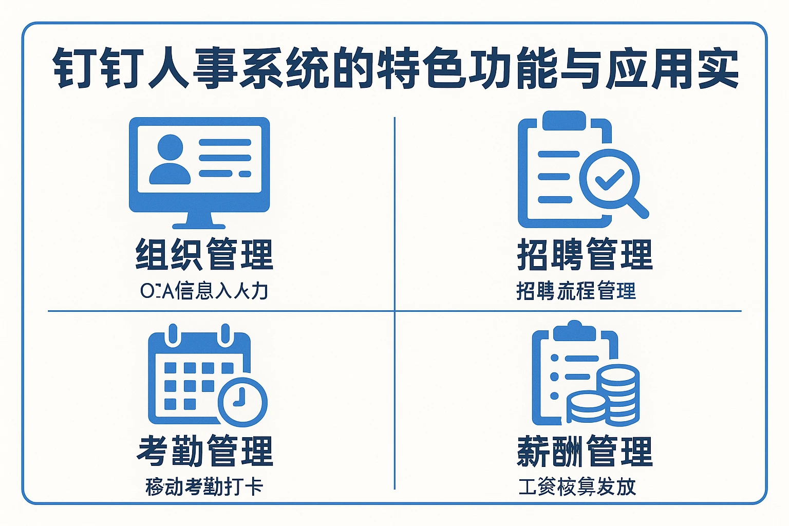 钉钉人事系统的特色功能与应用实践