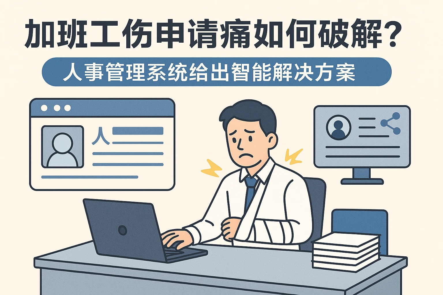 加班工伤申请痛点如何破解?人事管理系统给出智能解决方案
