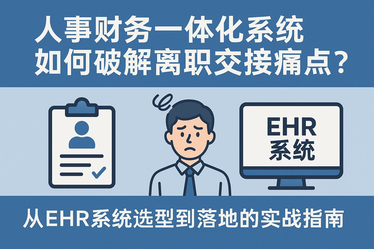 人事财务一体化系统如何破解离职交接痛点?从EHR系统选型到落地的实战指南