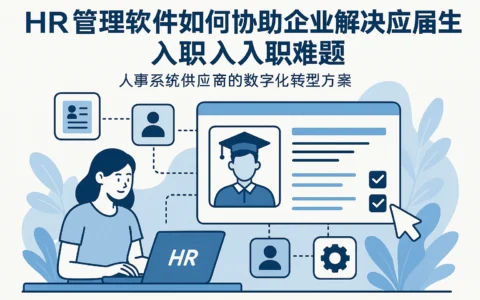 HR管理软件如何协助企业解决应届生入职难题：人事系统供应商的数字化转型方案