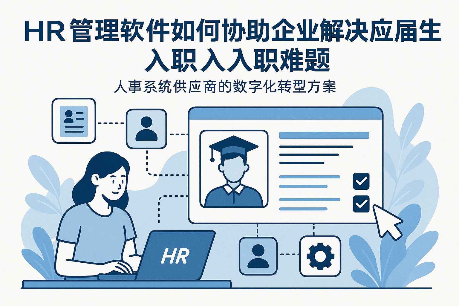 HR管理软件如何协助企业解决应届生入职难题：人事系统供应商的数字化转型方案