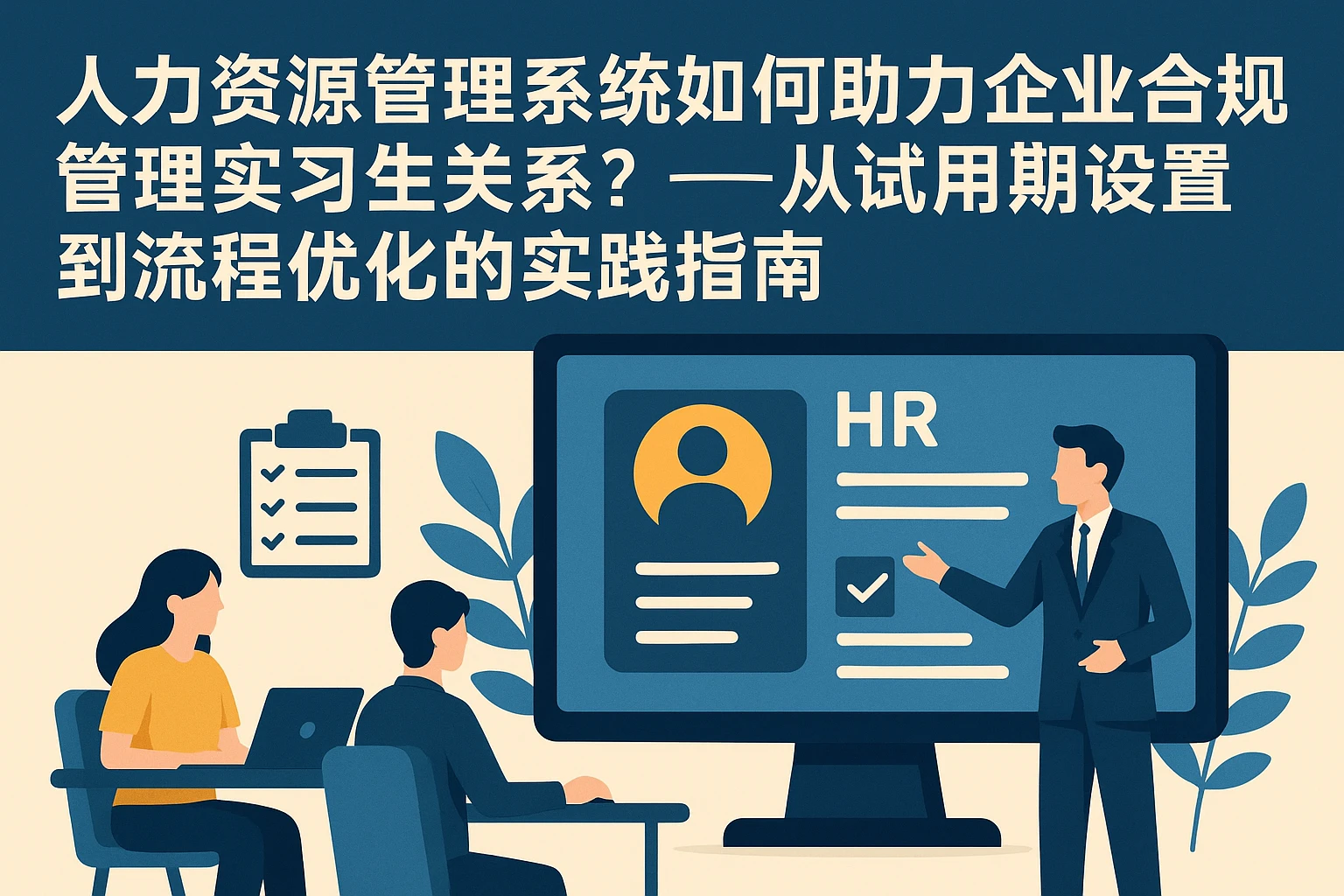人力资源管理系统如何助力企业合规管理实习生关系？——从试用期设置到流程优化的实践指南