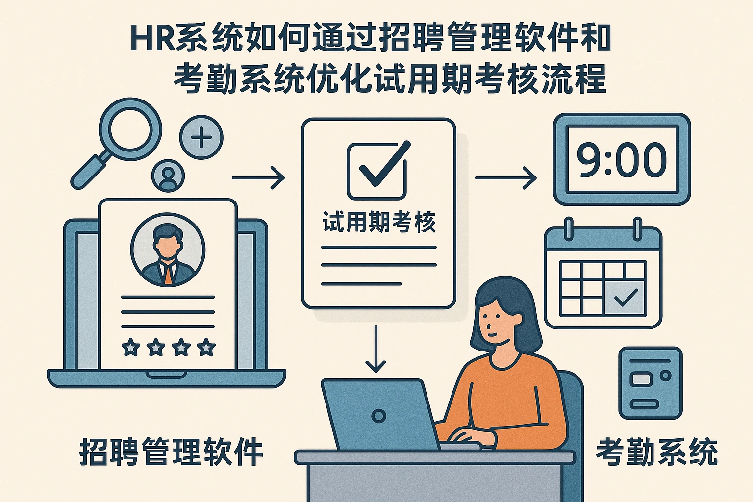 HR系统如何通过招聘管理软件和考勤系统优化试用期考核流程