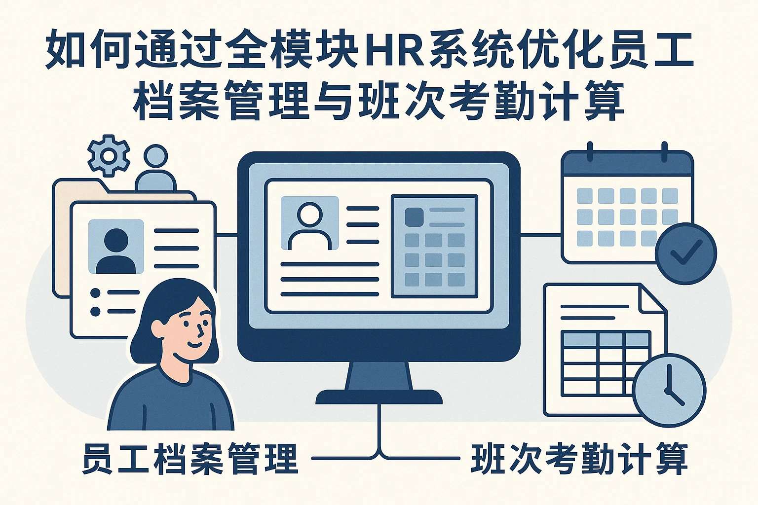 如何通过全模块HR系统优化员工档案管理与班次考勤计算