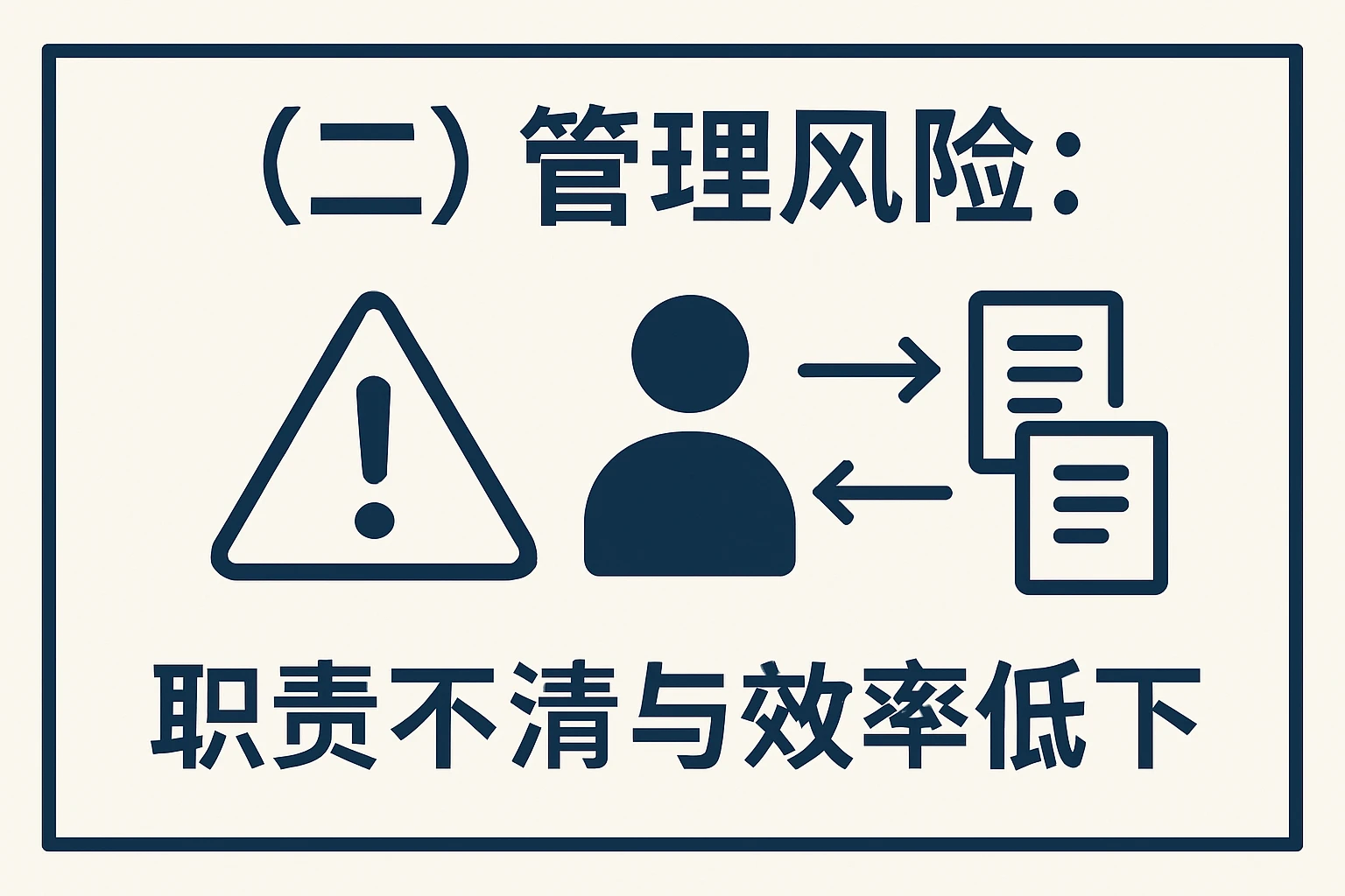 （二）管理风险：职责不清与效率低下