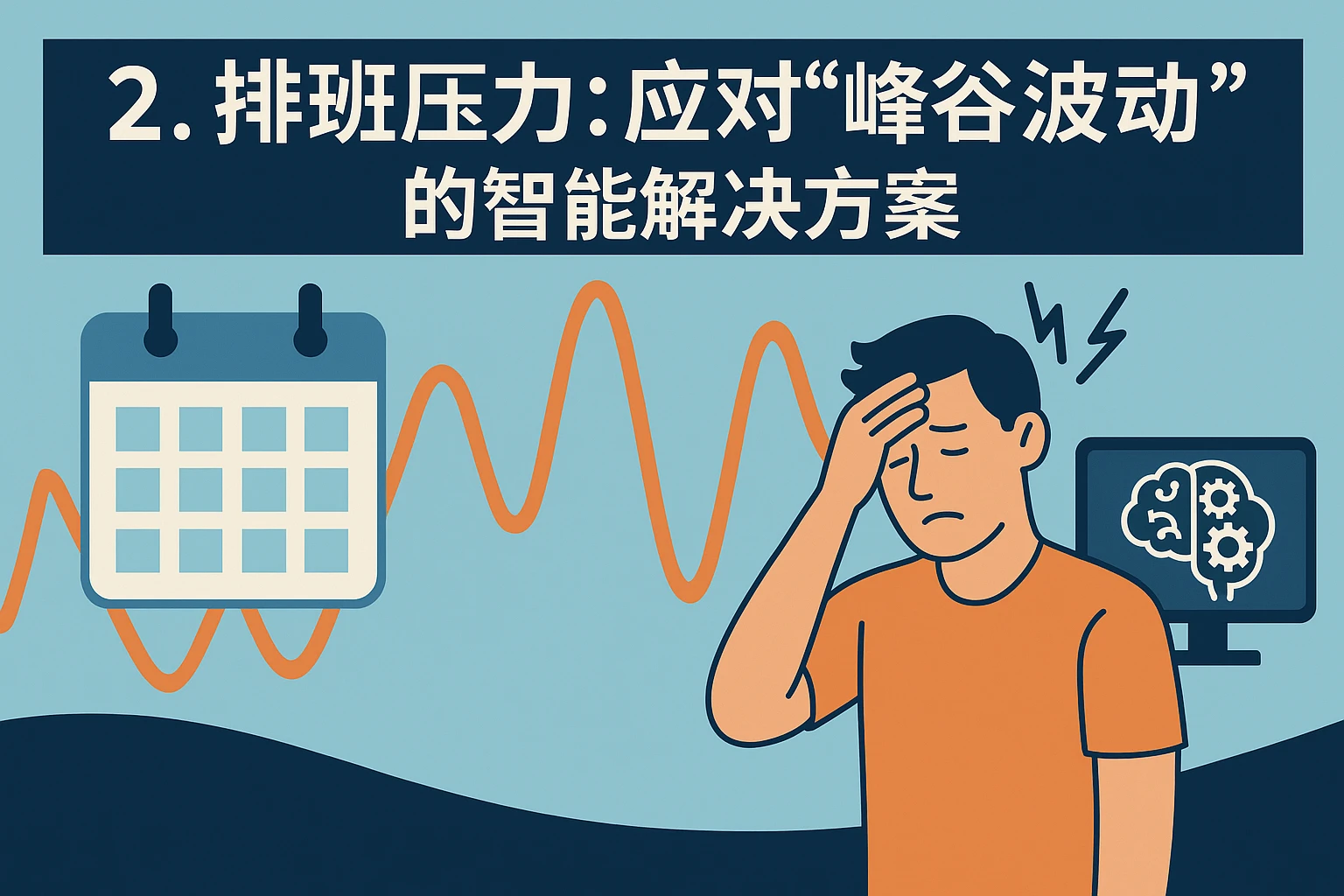 2. 排班压力:应对“峰谷波动”的智能解决方案