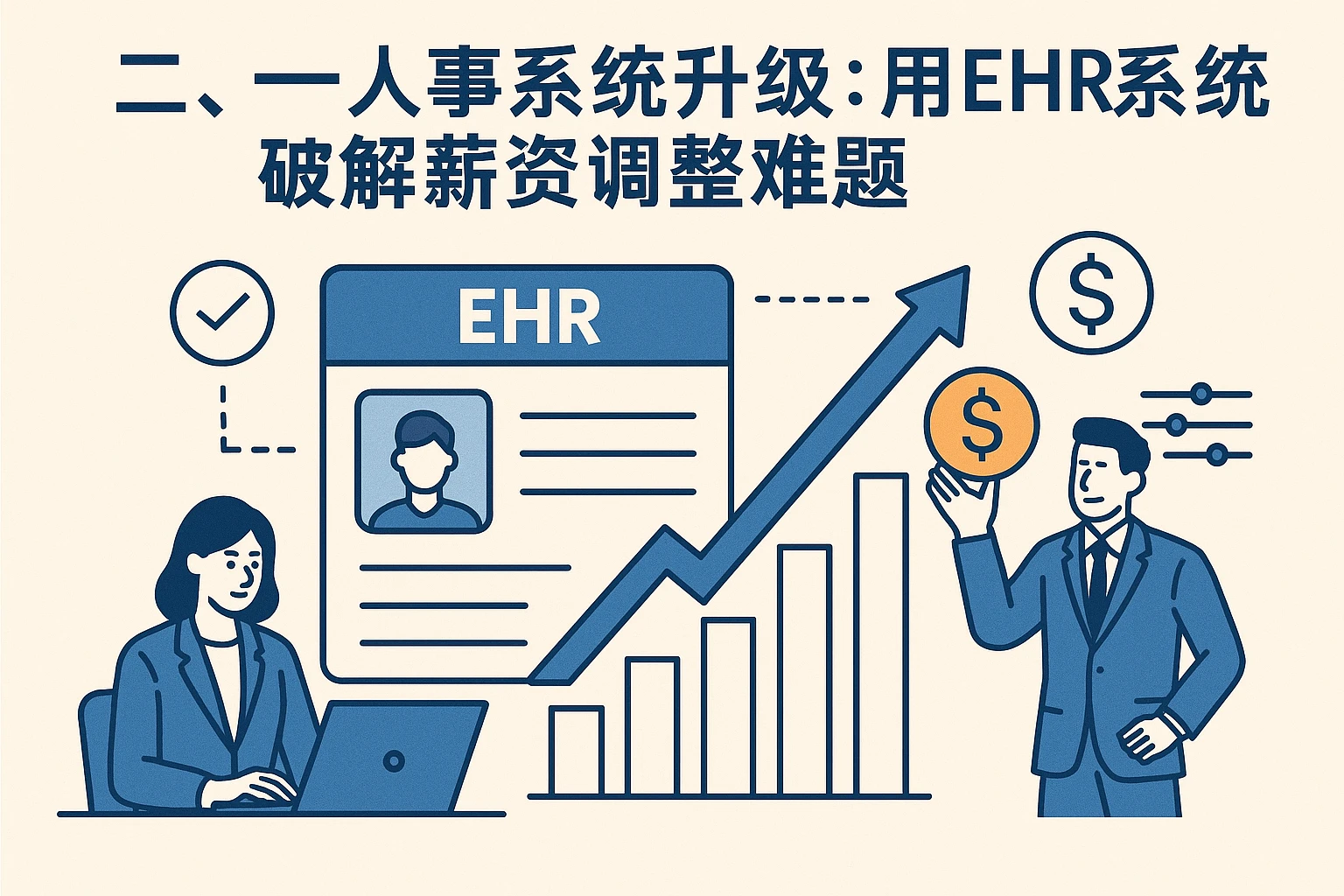 二、人事系统升级:用EHR系统破解薪资调整难题