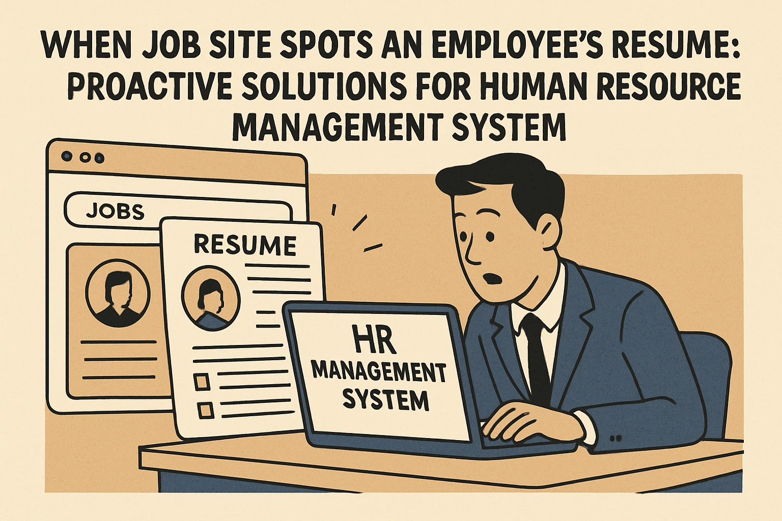 当招聘网站刷到在职员工简历:人力资源管理系统的主动解决方案