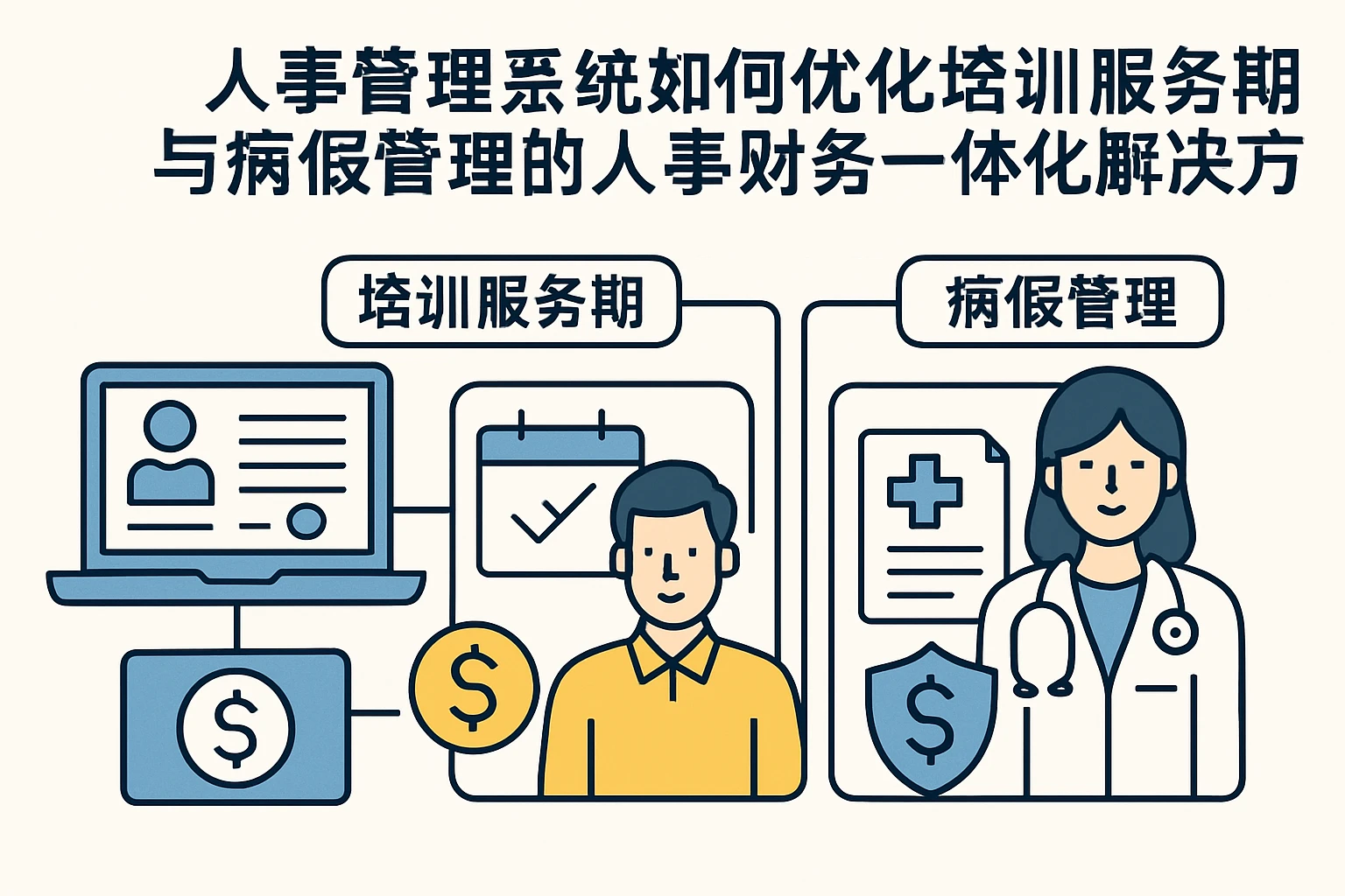 人事管理系统如何优化培训服务期与病假管理的人事财务一体化解决方案