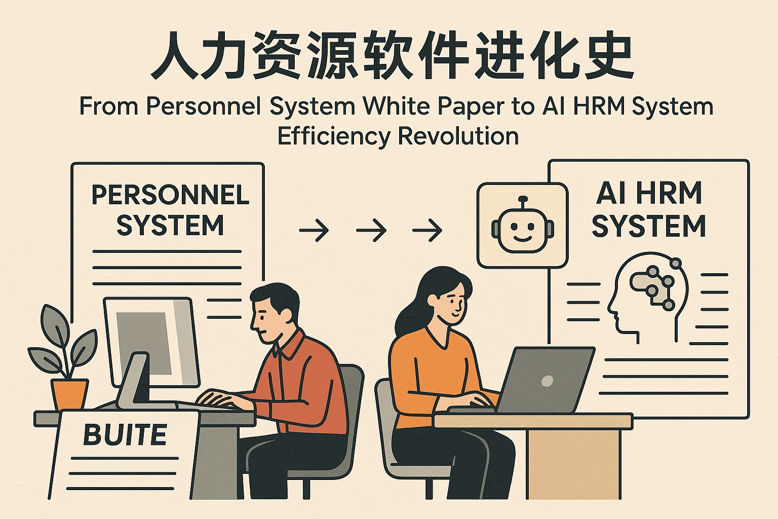 人力资源软件进化史:从人事系统白皮书到AI人事管理系统的效率革命