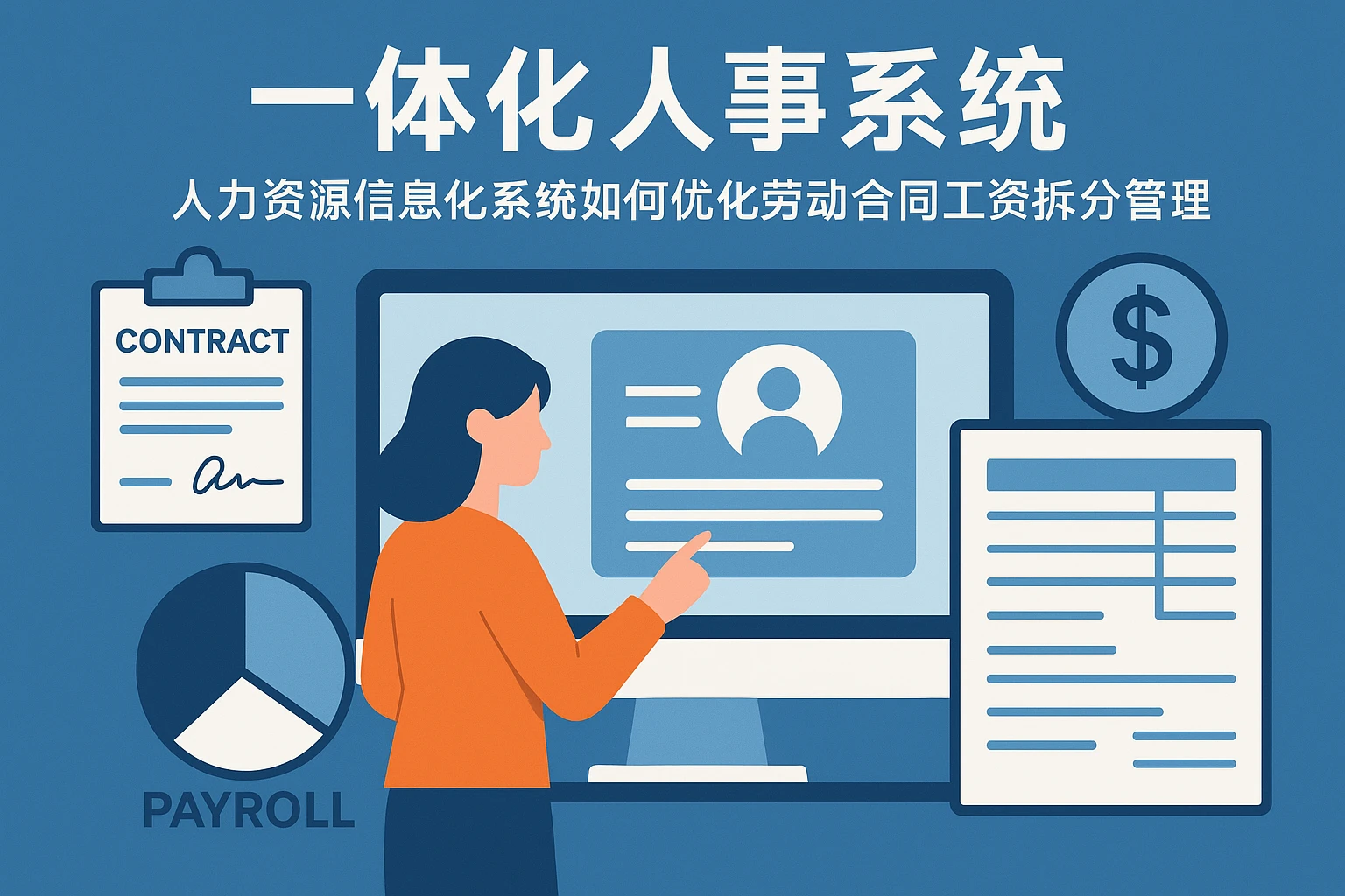 一体化人事系统：人力资源信息化系统如何优化劳动合同工资拆分管理