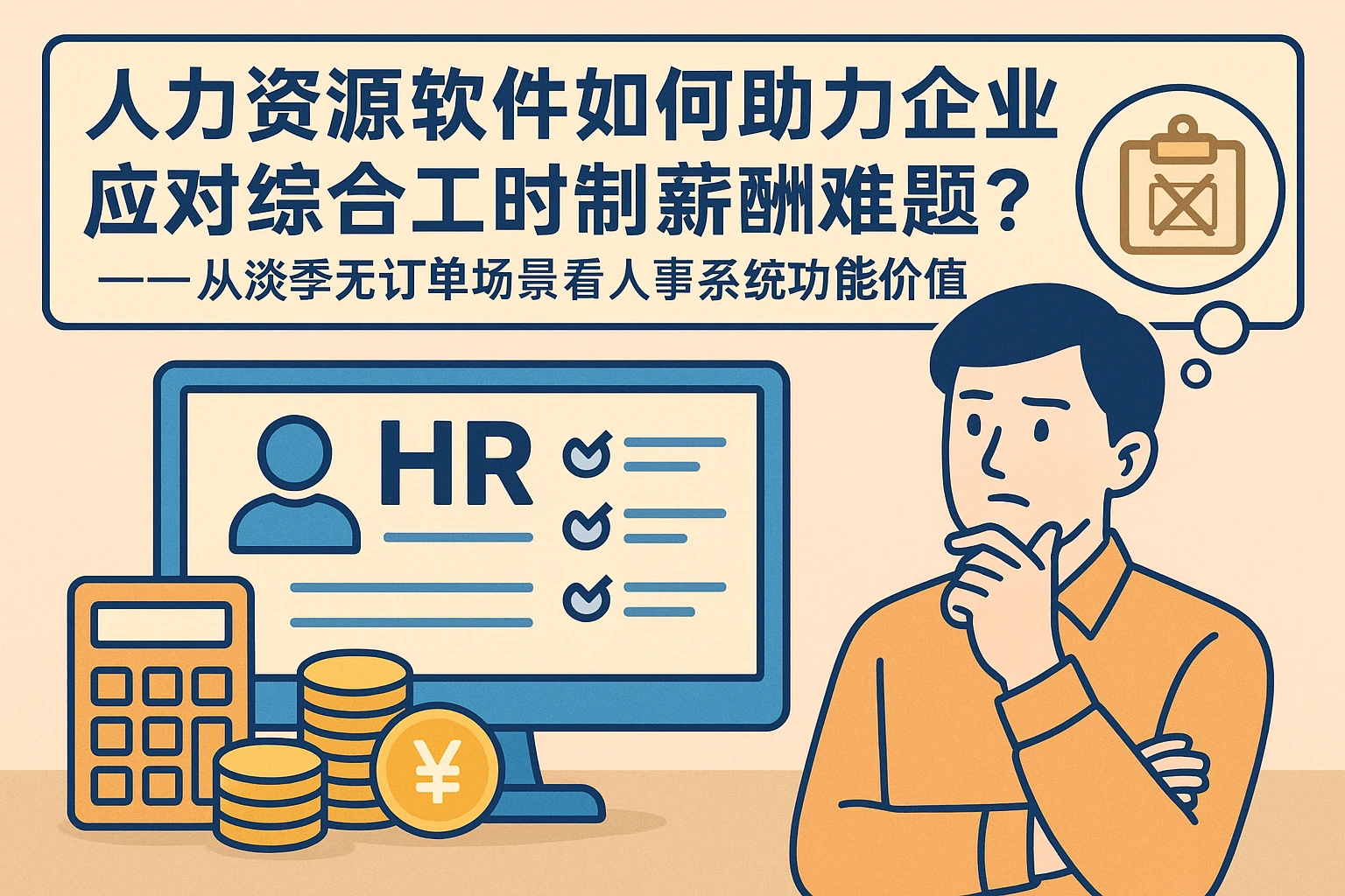 人力资源软件如何助力企业应对综合工时制薪酬难题？——从淡季无订单场景看人事系统功能价值