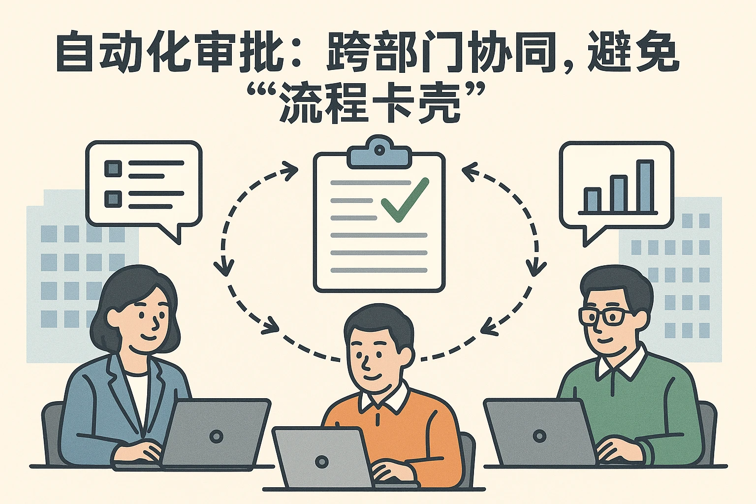2. 自动化审批:跨部门协同,避免“流程卡壳”