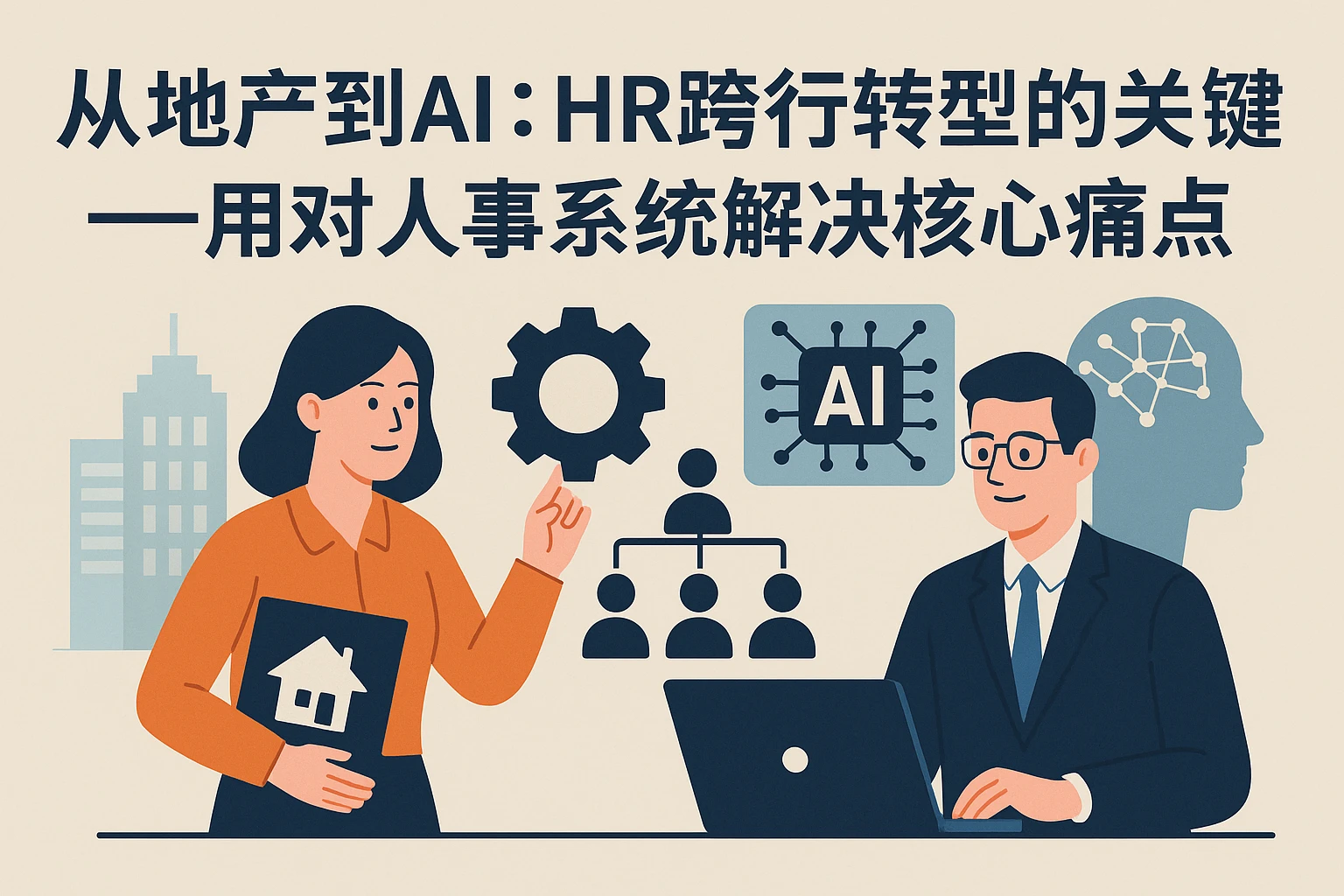 从地产到AI：HR跨行转型的关键——用对人事系统解决核心痛点