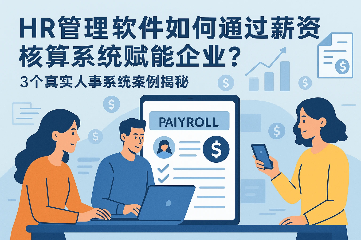 HR管理软件如何通过薪资核算系统赋能企业？3个真实人事系统案例揭秘