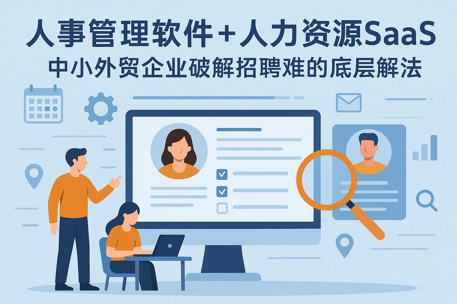 人事管理软件+人力资源SaaS:中小外贸企业破解招聘难的底层解法