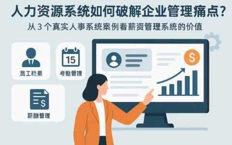 人力资源系统如何破解企业管理痛点？从3个真实人事系统案例看薪资管理系统的价值