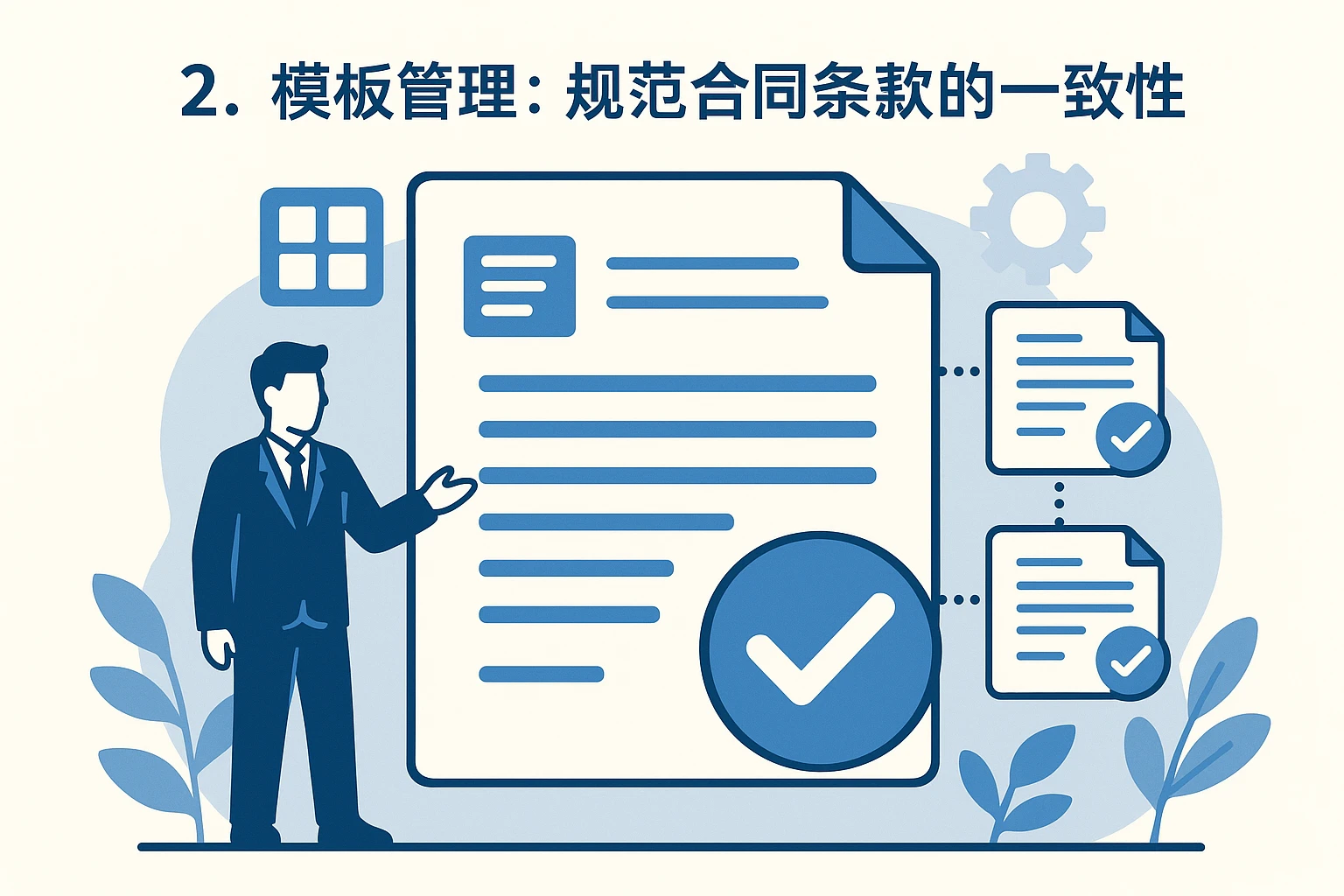 2. 模板管理：规范合同条款的一致性