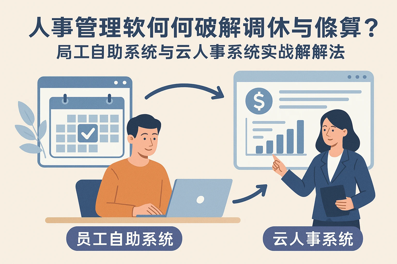 人事管理软件如何破解调休与工资核算困局？员工自助系统与云人事系统的实战解法