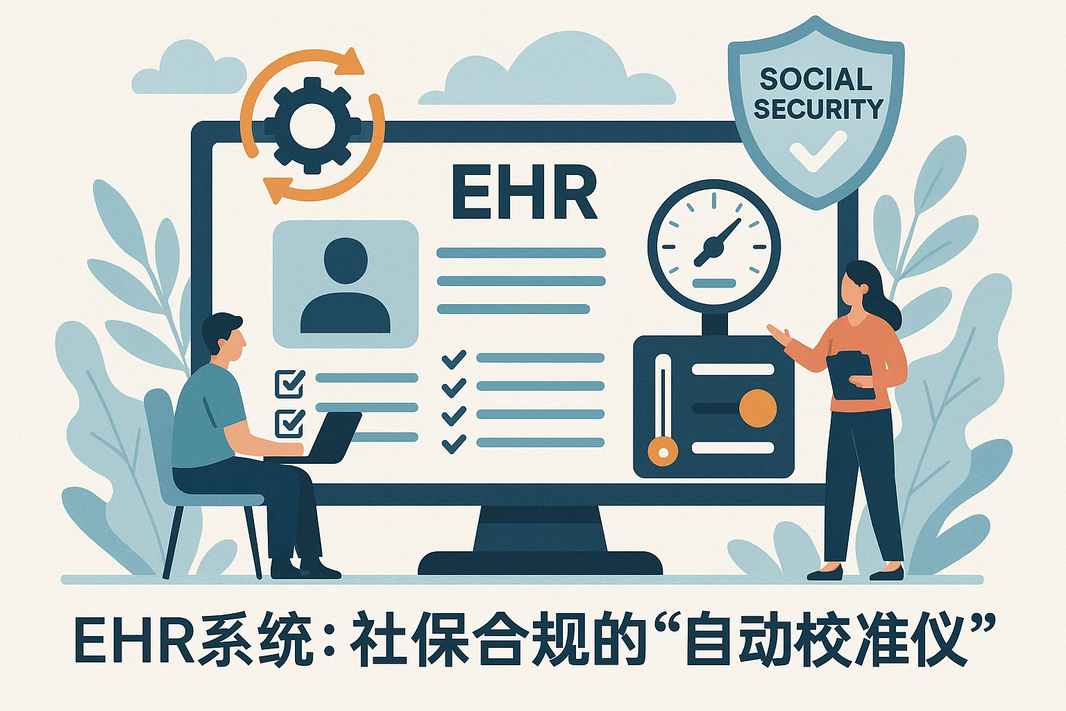 2. EHR系统:社保合规的“自动校准仪”