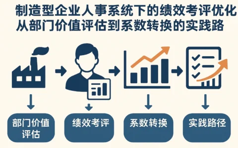 制造型企业人事系统下的绩效考评优化：从部门价值评估到系数转换的实践路径