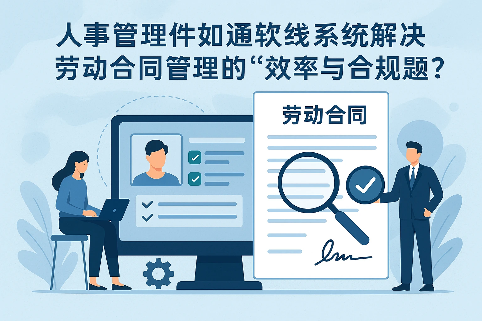 人事管理软件如何通过在线系统破解劳动合同管理的“效率与合规难题”?