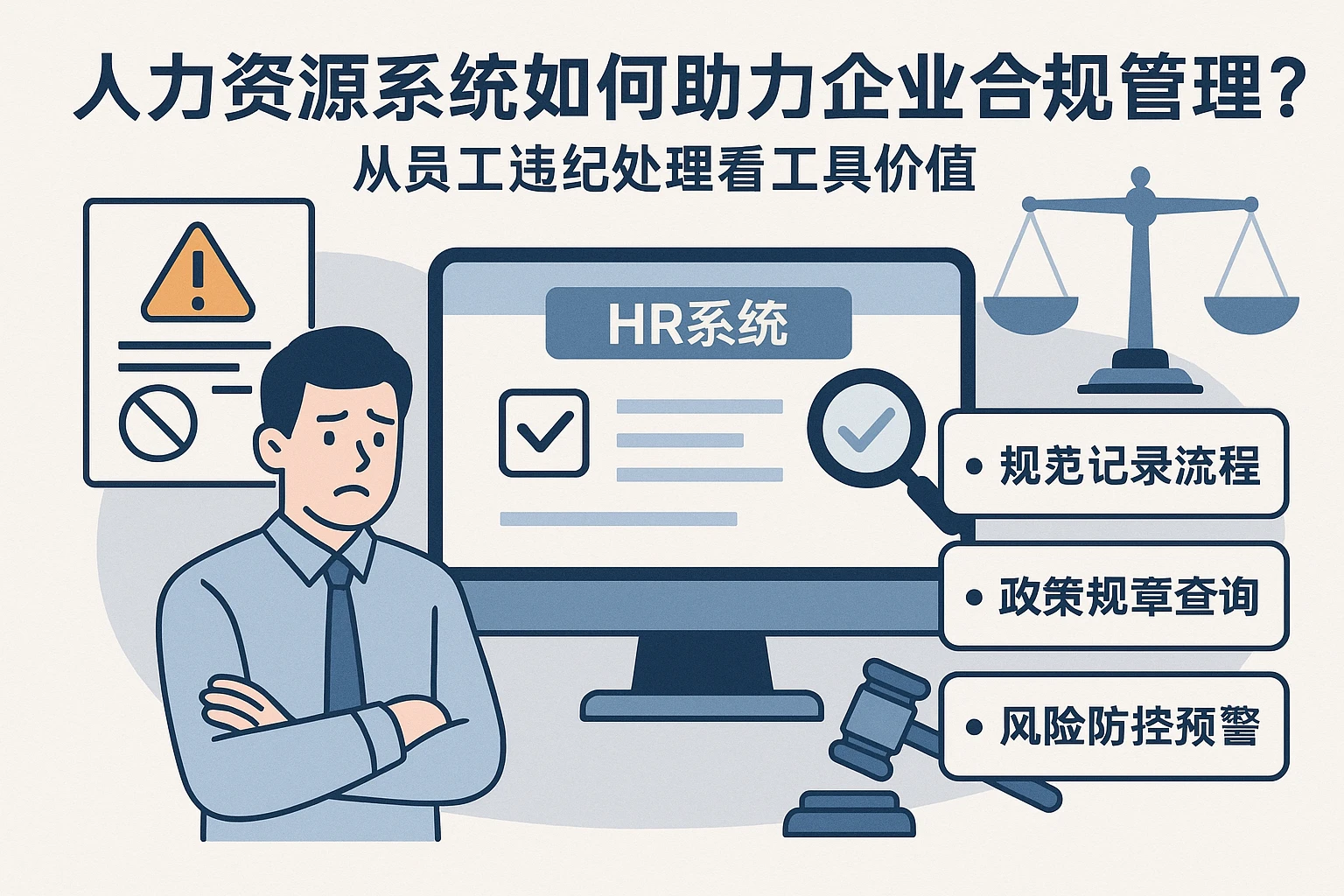 人力资源系统如何助力企业合规管理？从员工违纪处理看工具价值