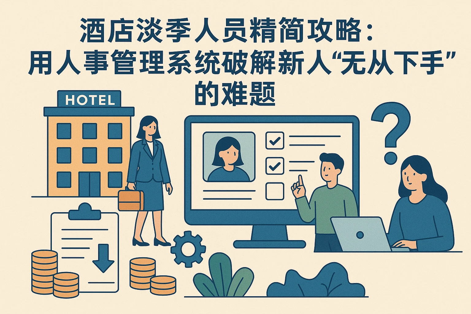 酒店淡季人员精简攻略：用人事管理系统破解新人“无从下手”的难题