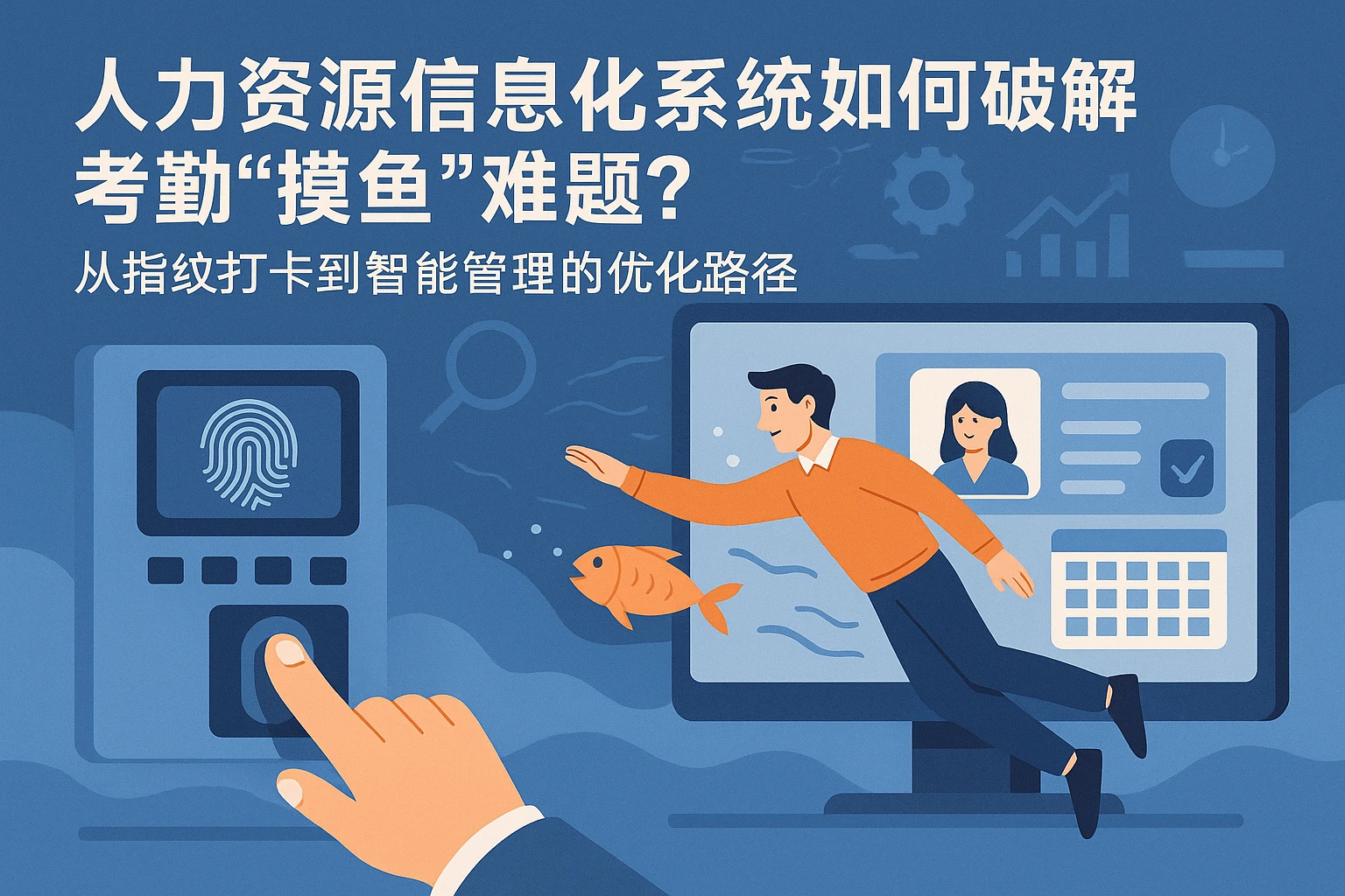 人力资源信息化系统如何破解考勤“摸鱼”难题？从指纹打卡到智能管理的优化路径