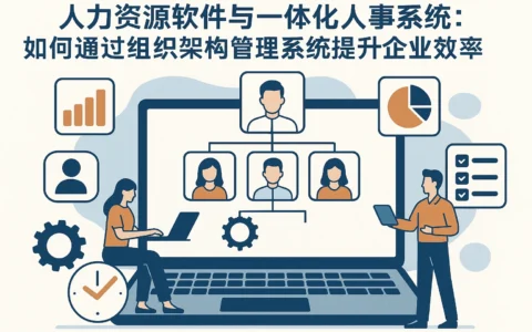 人力资源软件与一体化人事系统：如何通过组织架构管理系统提升企业效率