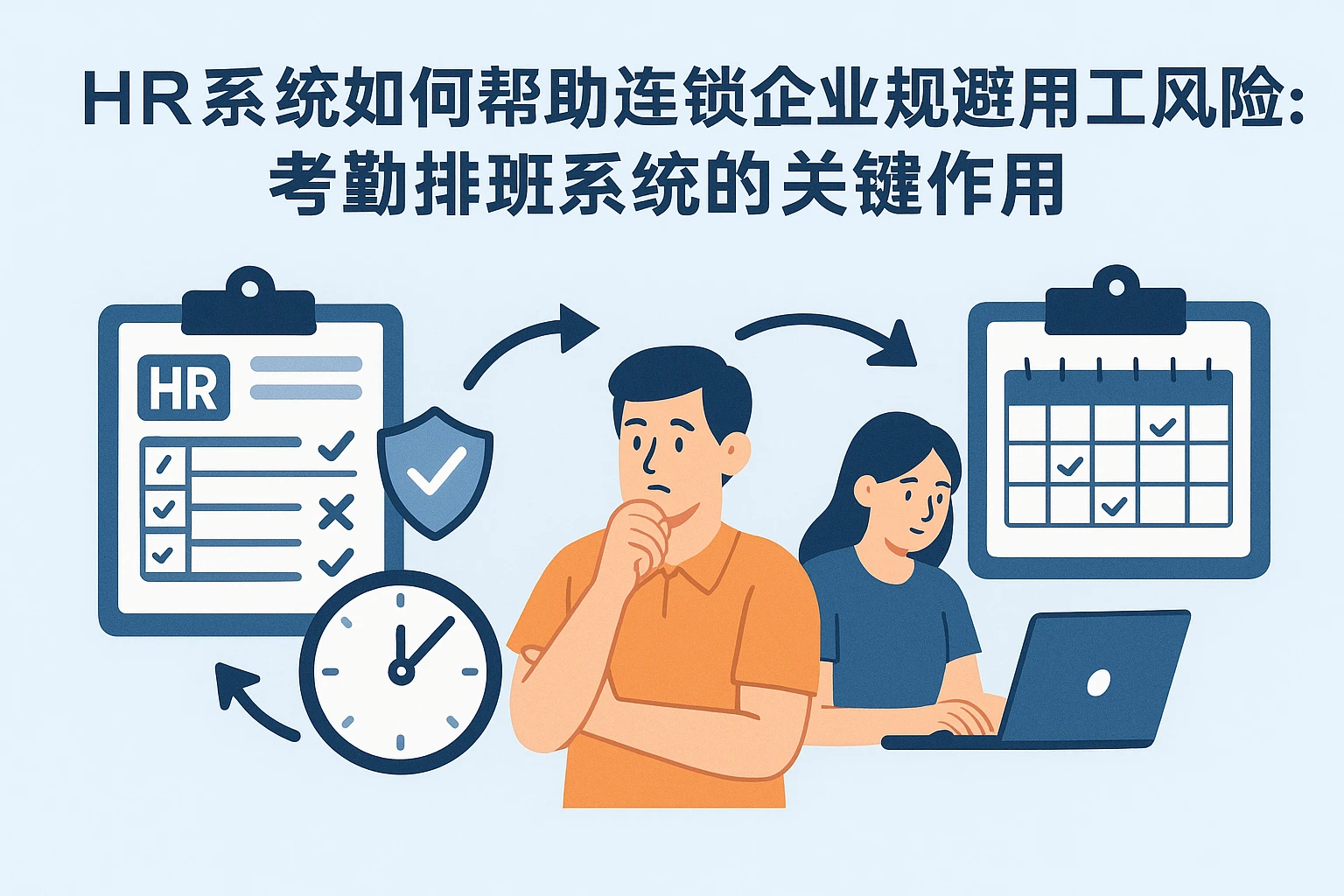 HR系统如何帮助连锁企业规避用工风险：考勤排班系统的关键作用