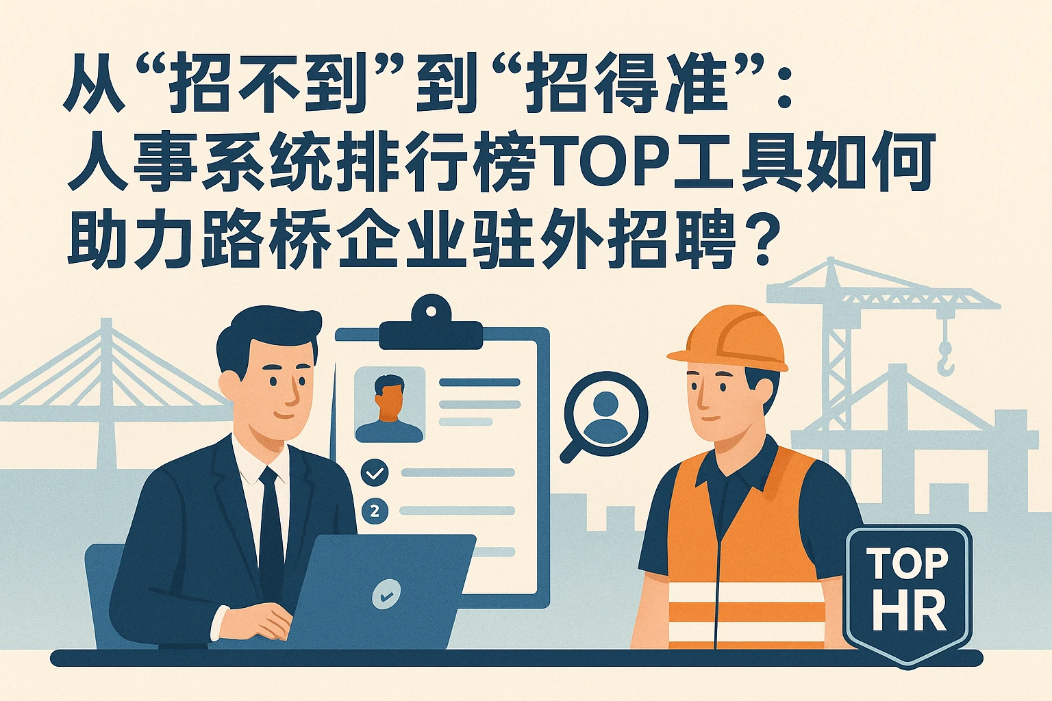 从“招不到”到“招得准”：人事系统排行榜TOP工具如何助力路桥企业驻外招聘？