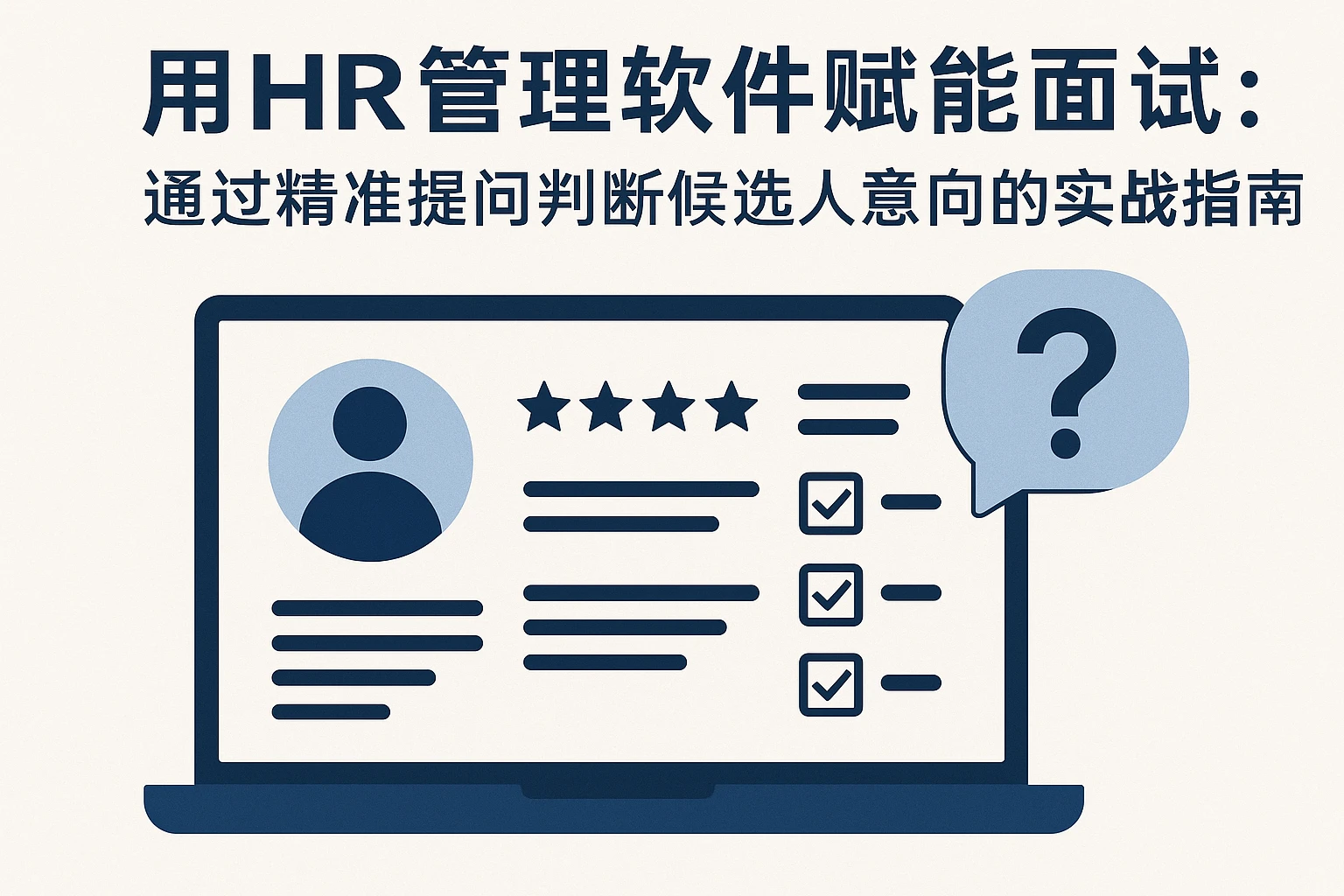 用HR管理软件赋能面试:通过精准提问判断候选人意向的实战指南