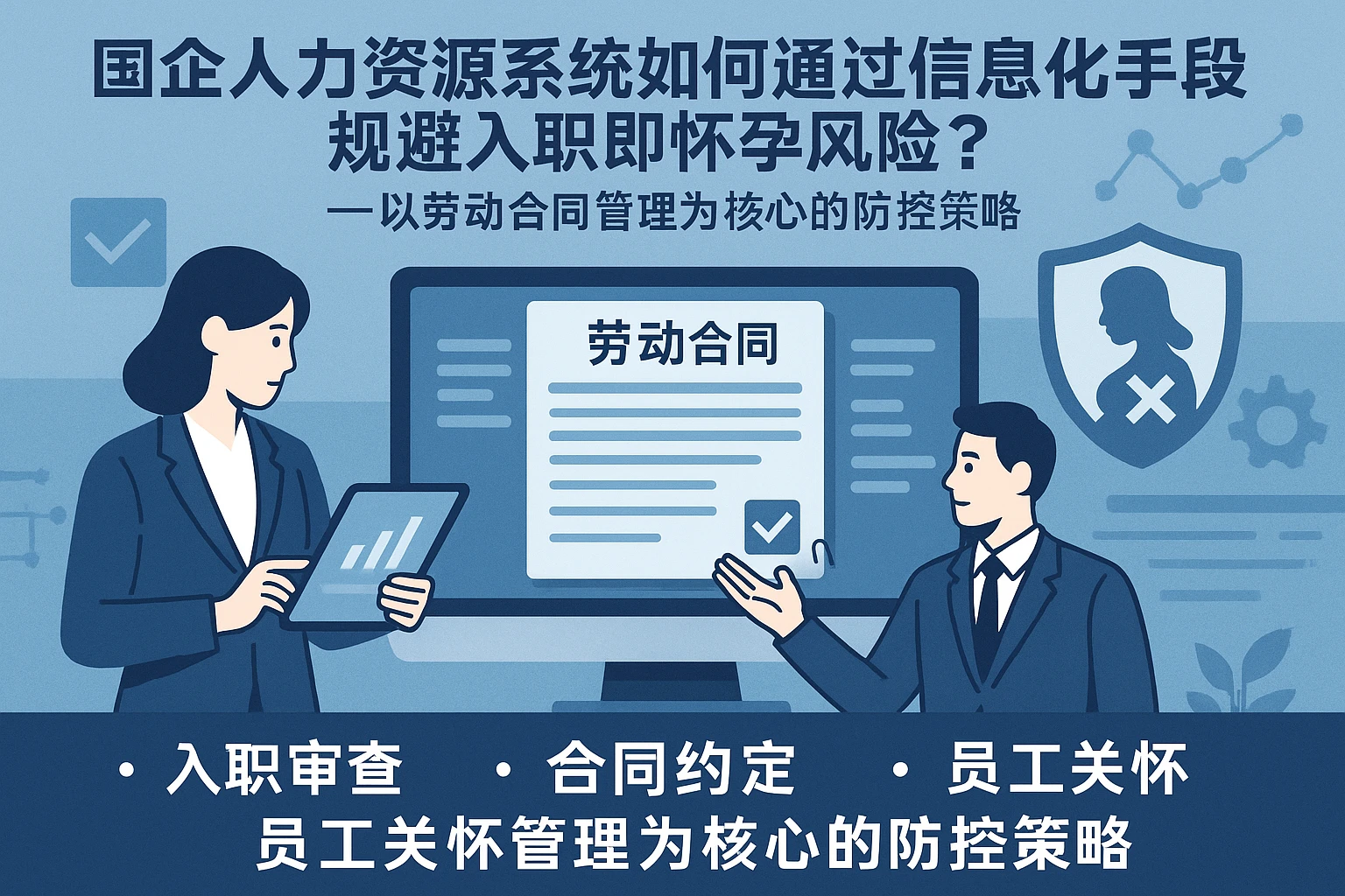国企人力资源系统如何通过信息化手段规避入职即怀孕风险？——以劳动合同管理为核心的防控策略