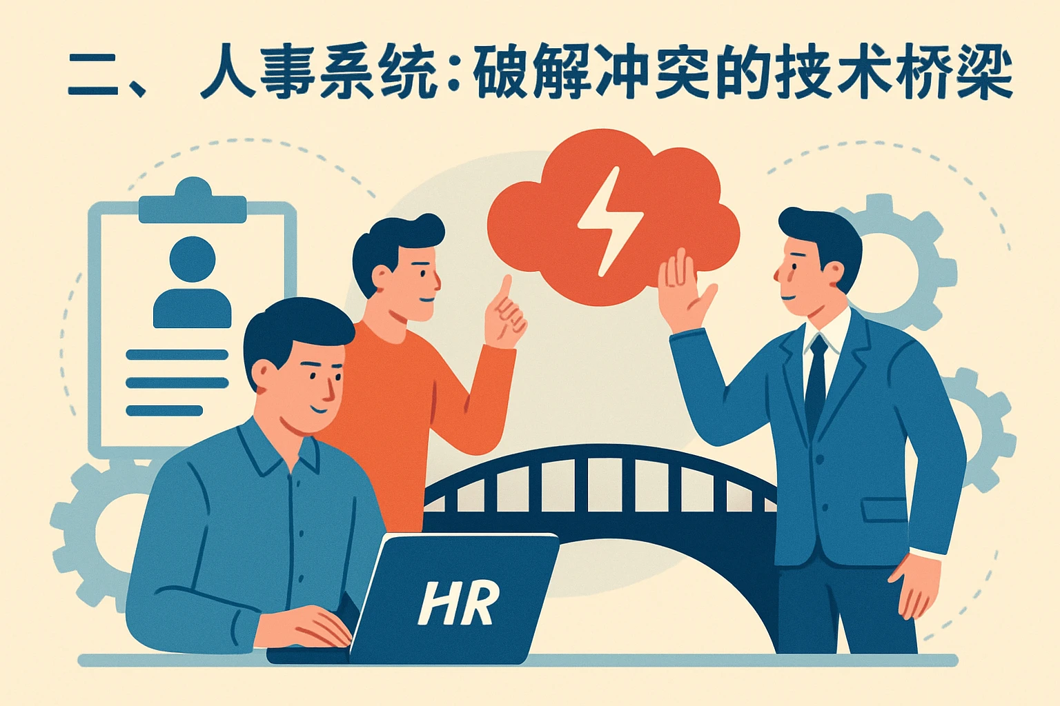 二、人事系统：破解冲突的技术桥梁
