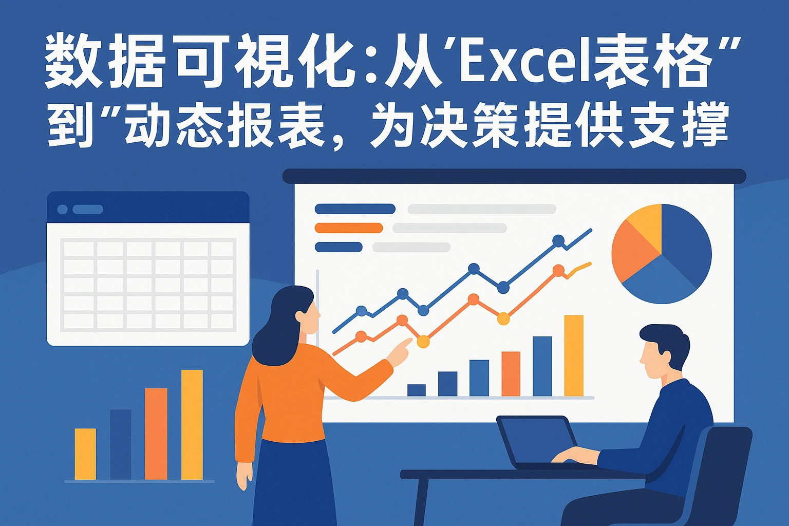 2. 数据可视化:从“Excel表格”到“动态报表”,为决策提供支撑