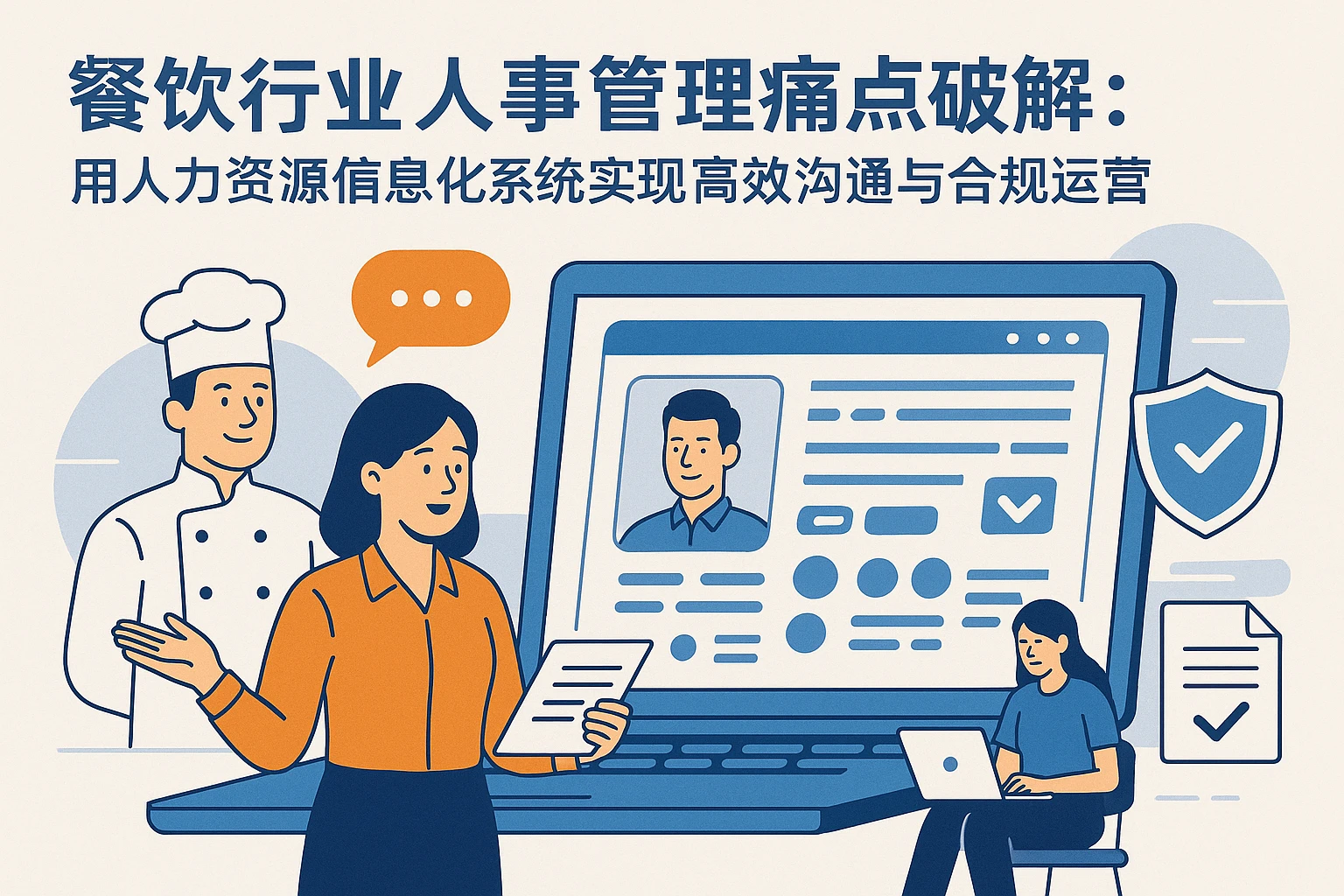 餐饮行业人事管理痛点破解：用人力资源信息化系统实现高效沟通与合规运营